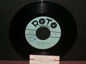   BOBBY LOWELL   Ice Cold Heart 45 85 ROTO Rockabilly Blues 