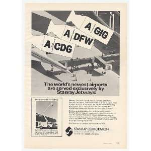  1974 Stanray Jetway Airport Passenger Loading Bridge Print 