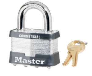 Master Lock 2 Laminated Padlock Key #A445  