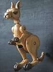 kangaroo marionette puppet hand made staffordshire england wooden 
