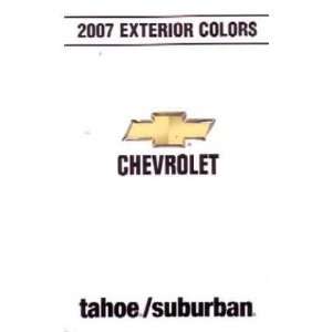  2007 CHEVROLET TAHOE & SUBURBAN Exterior Paint Chips 
