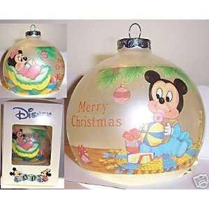  Schmid Goebel Disney Babies 1984 Ornament Mickey Minnie 