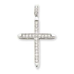   White Gold Diamond Passion Cross Pendant West Coast Jewelry Jewelry