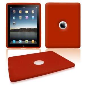  Premium   Apple iPad eBook Reader Silicon Skin Honey Red 
