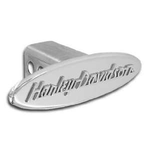  Harley Davidson Premium Hitch Cover   Oval 1 1/4 Inch Size 