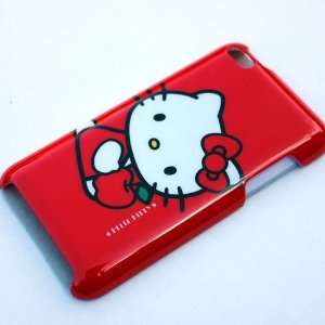  Hello Kitty Red Apple Back Hard Case Cover for Ipod Touch 