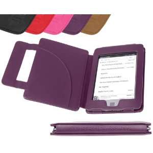  DURAGADGET Purple Genuine Leather Book Style Cover Case 