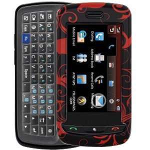   Case (Red/Black Floral Swirls) for LG Xenon Cell Phones & Accessories