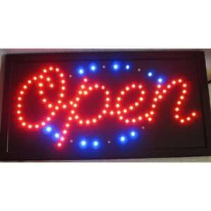 Open Led Neon Business Motion Light Sign. On/off with Chain 19*10*1 