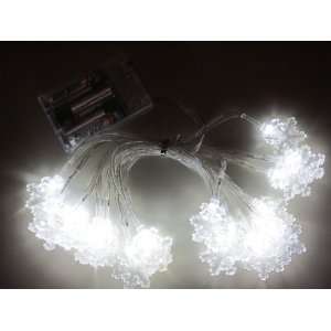   pcs snowflake LED Christmas light LED string light battery operated