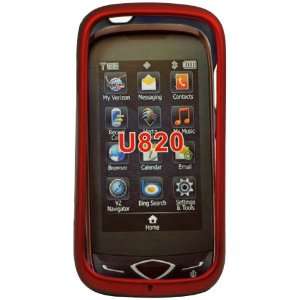  Cellet Red Rubberized Proguard Cases for Samsung U820 