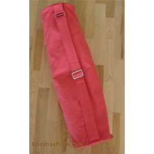 Cotton Yoga Mat Bag with Full Length Zipper [Pink]  Sports 