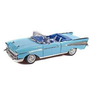   Diecast 1957 Chevy Bel Air Convertible   Blue Toys & Games