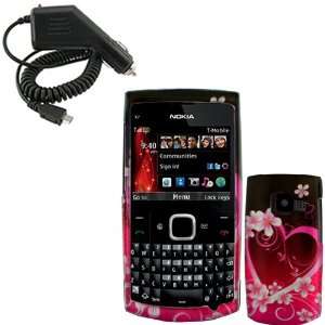 iNcido Brand Nokia X2 01 Combo Purple Love Protective Case 