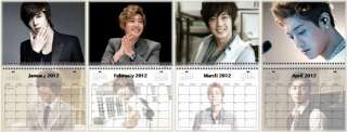   KIM HYUN JOONG 金贤重 Korean Band Wall Calendar Year 2012  