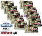 MAXELL FOR TDK VHS C Video Tape Box (Pack Of 10 Tapes) TC 30
