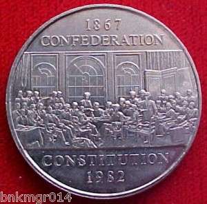 1982 Canada Dollar Confederation Constitution Eliz II  