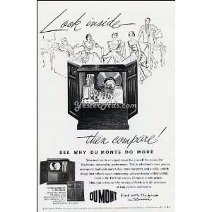  1951 Vintage Ad Allen B. DuMont Laboratories   The 