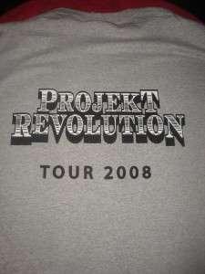 4XL Projekt Revolution Linkin Park 08 Tour T Shirt Upstaging Lighting 