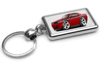 2009 12 Dodge Challenger RT Muscle Car toon Keychain NEW  