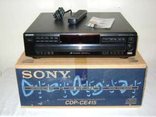 SONY Multi 5 Disc CD Changer CDP CE415  