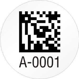  Custom 2D Barcode Label Template, 0.375 Circle AlumiGuard 