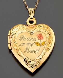 14k Gold Heart Locket   Necklaces   Jewelry & Watchess