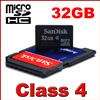   Class 4 Micro SD SDHC MicroSD Memory Card 32 G GB 32G TF Retail  