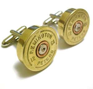 Remington 12 Gauge Shotgun Shell CUFFLINKS Guy Gift Men  