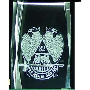  32nd Degree Scottish Rite Crystal Masonic Freemason 