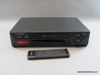 Mitsubishi HS U775 HiFi 4 Head SVHS VCR Super VHS Plus+ w/Remote 