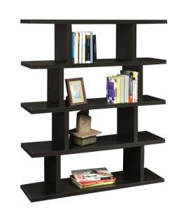   Concepts Northfield Wood 5 Tier Block Bookshelf   Espresso  