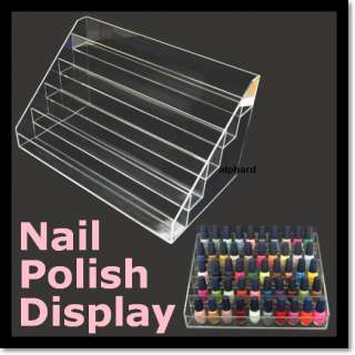    Made of Strong & Clear Acryl and Holds 50 bottles of Nail Polish