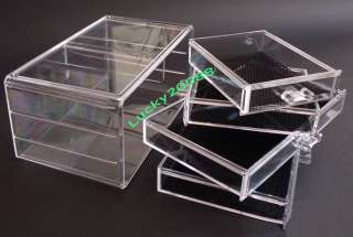 Acrylic Cosmetic Organizer Makeup case+DRAWER Jewelry Storage Cube 