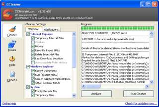 CCleaner as well includes a registry scan utility which can be used to 