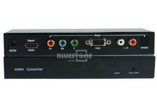   to VGA / YPbPr RGB Optical Audio RCA Video Component Converter Adapter