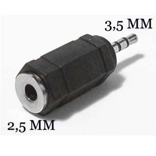 ADATTATORE AUDIO STEREO JACK DA 2,5 MM A 3,5MM PLUG  