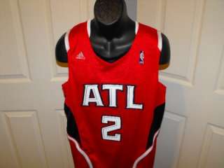   Atlanta Hawks RED 2XLARGE 2XL +2 Adidas Swingman Sewn Jersey 5PN