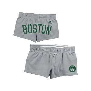  adidas Boston Celtics Womens Roll Over Shorts Sports 