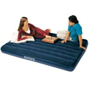 Intex Classic Downy Queen Inflatable Mattress Air Bed  