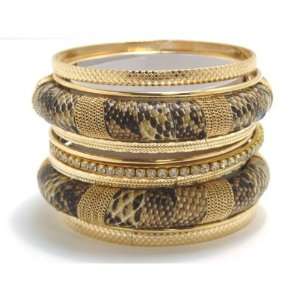  Tone and African Style Bangles with Accents True Fashion NY Jewelry