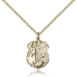  Gold Filled St. Michael the Archangel Pendant Jewelry