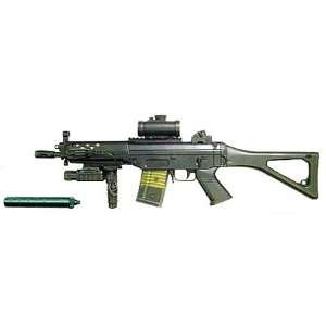  552 SMG AEG Airsoft Rifle w/Laser, Scope, Light Sports 