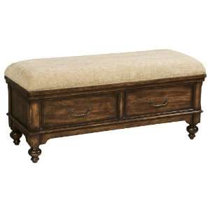  Howard Miller Bed Bench with Vintage Honey Brown Finish 