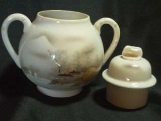 Antique Japanese Handpainted Eggshell Porcelain Tea Set  