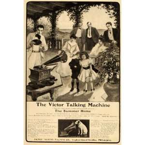   Talking Machine Antique Phonograph   Original Print Ad