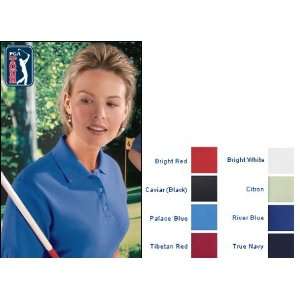  PGA Tour Ladies Golf Shirt (ColorCaviar,SizeL) Sports 