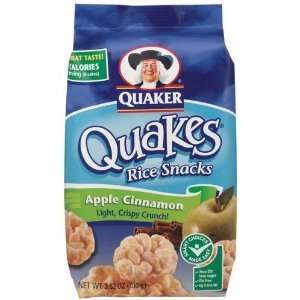 Quaker Quakes Rice Snacks Apple Cinnamon Grocery & Gourmet Food