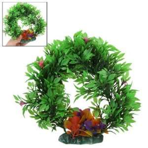  Como Aquarium Fish Tank Hiding Fun Leaf Wreath Artificial 