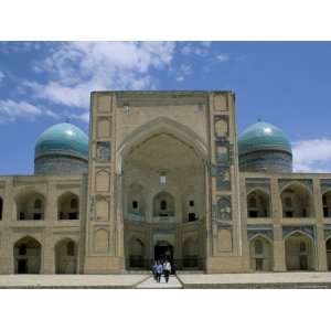  Mir I Arab Madrasah Facade, Bukhara, Uzbekistan, Central 